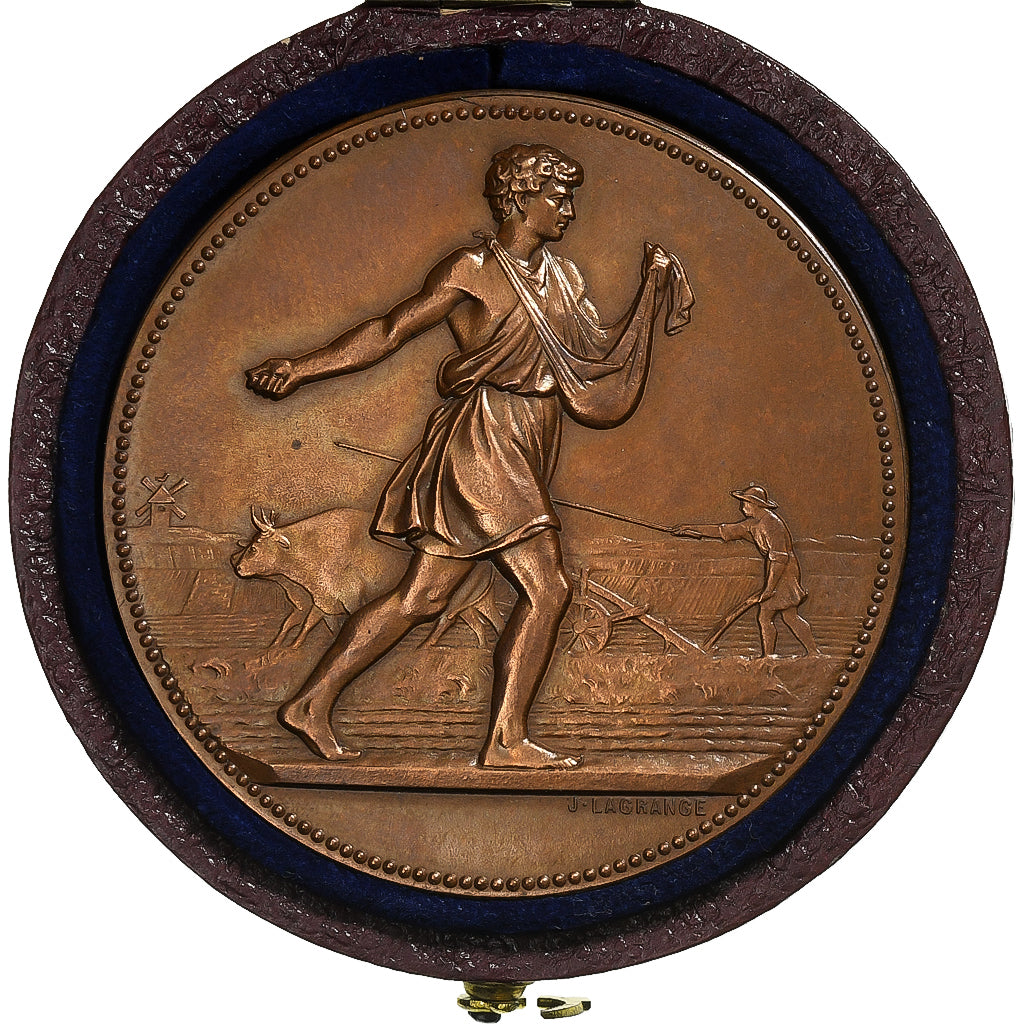 France, Médaille, Société Départementale d'Agriculture de la Nièvre, 1874