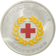China, 10 Yüan, 100th Anniversary of Chinese Red Cross, 2004, 1 Oz, Proof