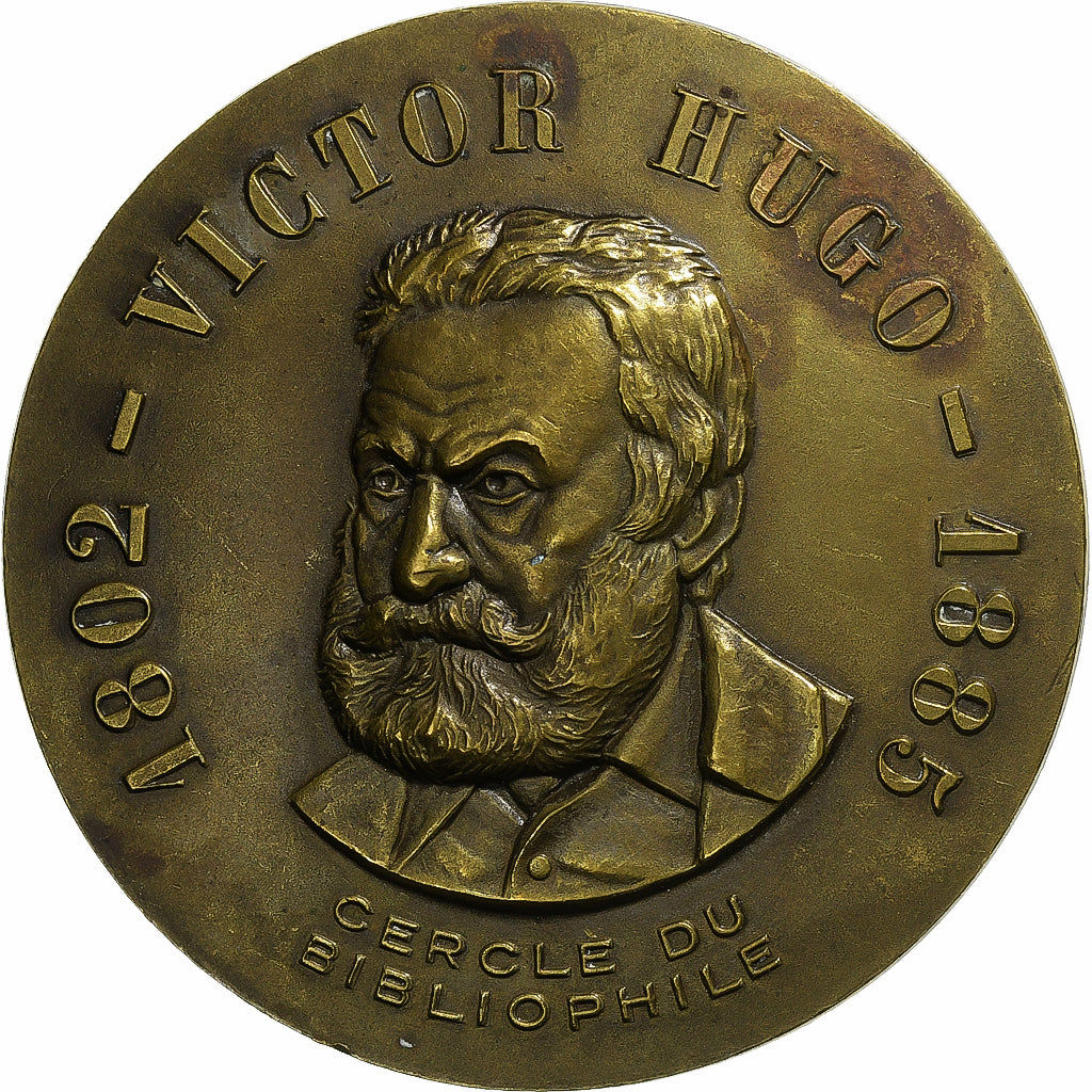 Francia, medalla, Cercle du Bibliophile, Victor Hugo, n.d., Latón, EBC