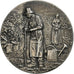 France, Medal, Horticulture, Jardins, n.d., Silvered bronze, Rivet, AU(55-58)