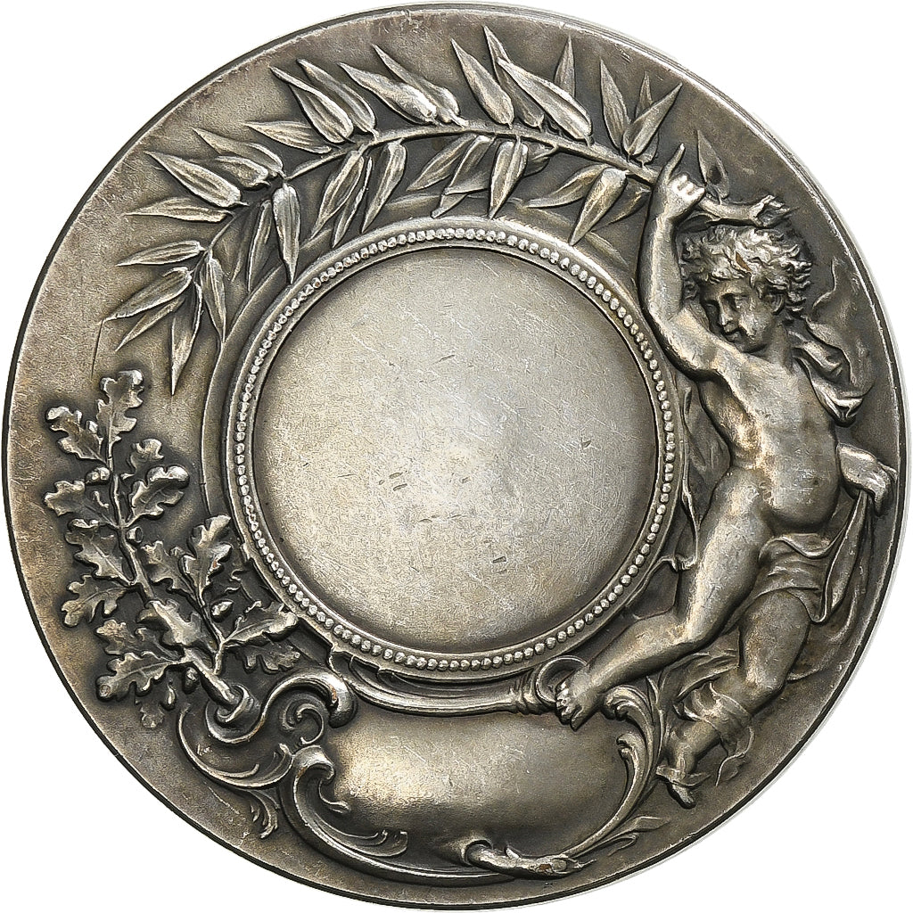 France, Medal, Horticulture, Jardins, n.d., Silvered bronze, Rivet, AU(55-58)