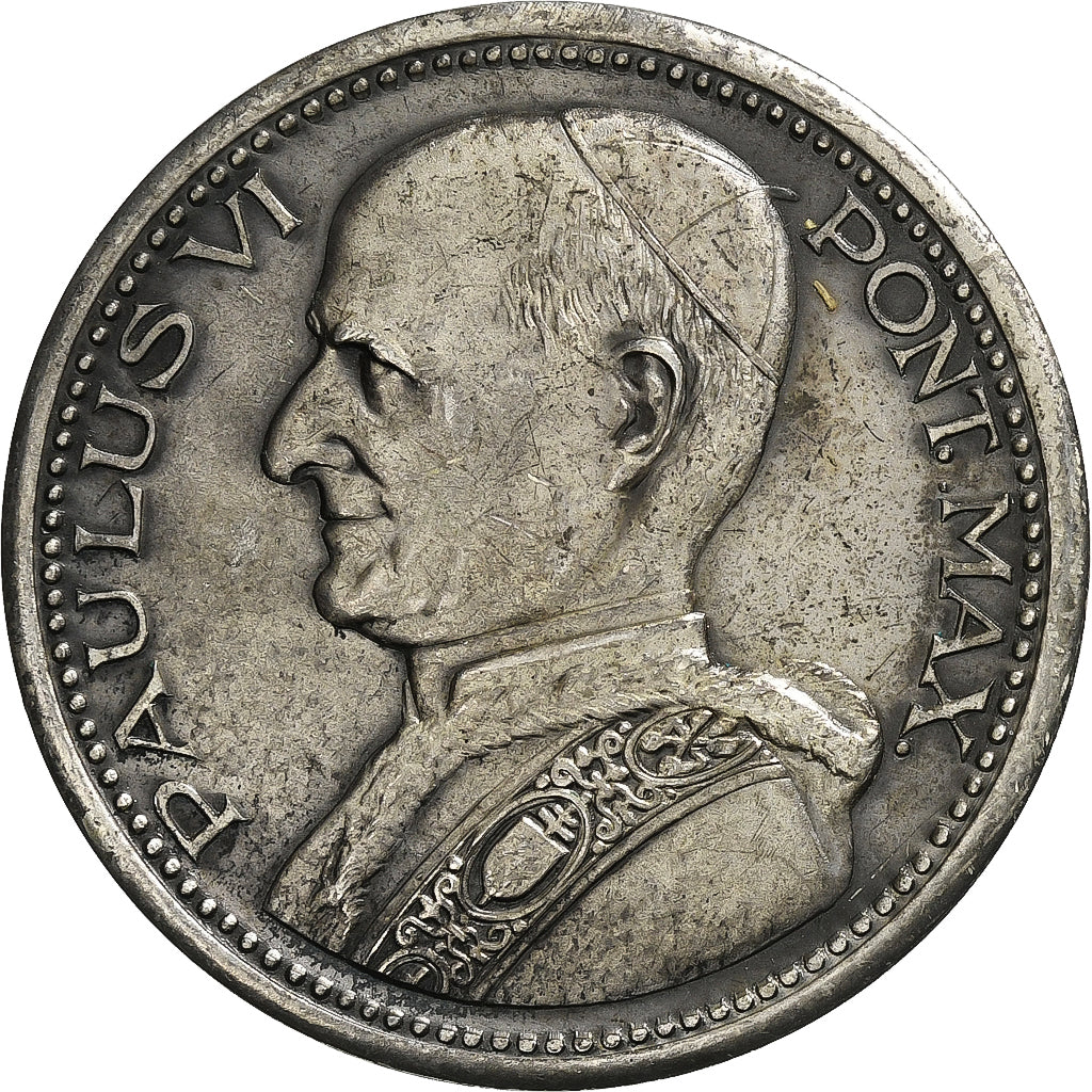 Vatican, Médaille, Paul VI, Visite de Paul VI à Genève, 1969, Argent, TTB+