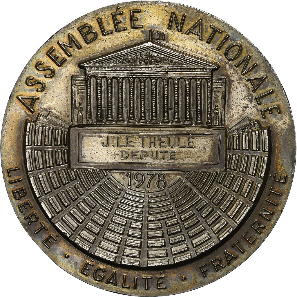 France, Médaille, Député de l'Assemblée Nationale, 1978, Argent, SUP+