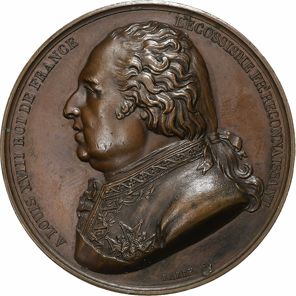 France, Médaille, Louis XVIII, Élie Decazes, Élu au Suprême Conseil de France