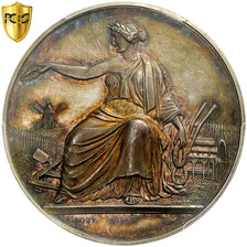 França, medalha, Comice Agricole de l'Arrondissement de Lille, 1853, Prata