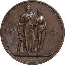 França, medalha, La Vaccine, 1804, Bronze, Andrieu, MS(64)