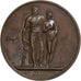 França, medalha, La Vaccine, 1804, Bronze, Andrieu, MS(64)