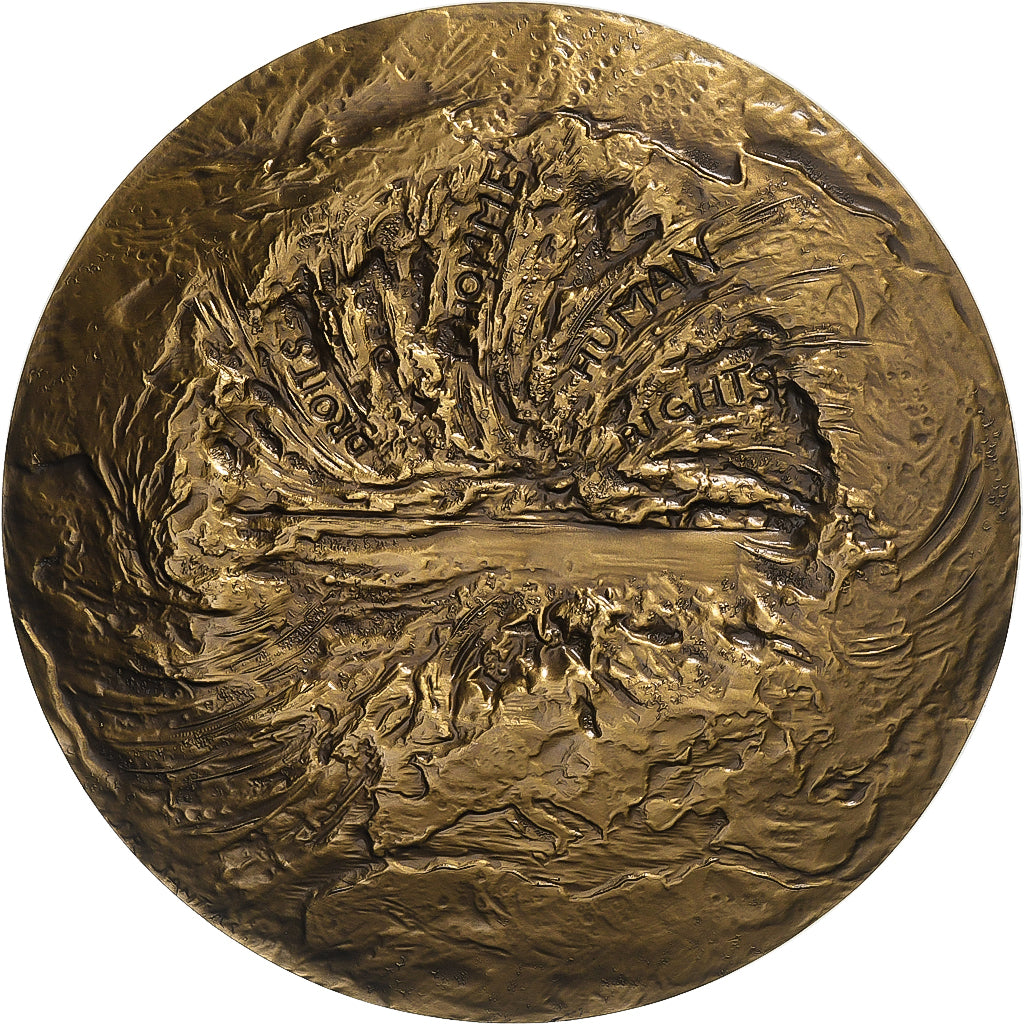 Francia, medaglia, Institut International des Droits de l'Homme, Strasbourg