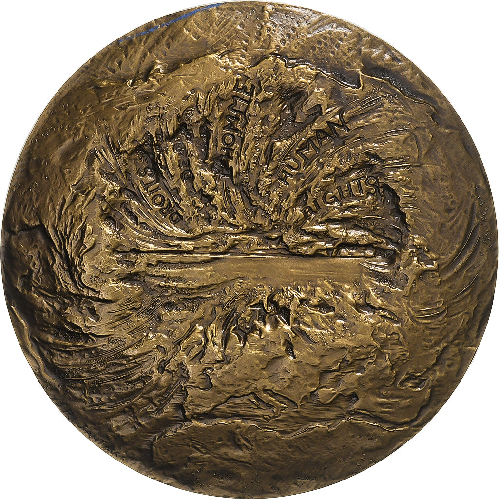 Francia, medaglia, Institut International des Droits de l'Homme, Strasbourg