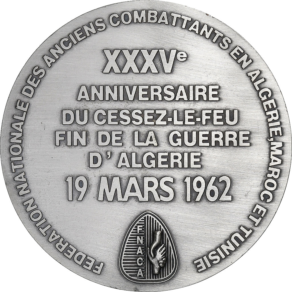 França, medalha, 35è Anniversaire du Cessez-le-feu, fin de la guerre
