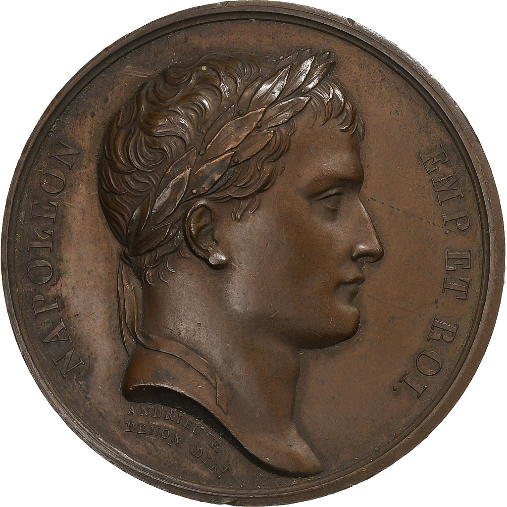 França, medalha, Napoleon I, Passage du col du Simplon, 1807, Cobre, Andrieu