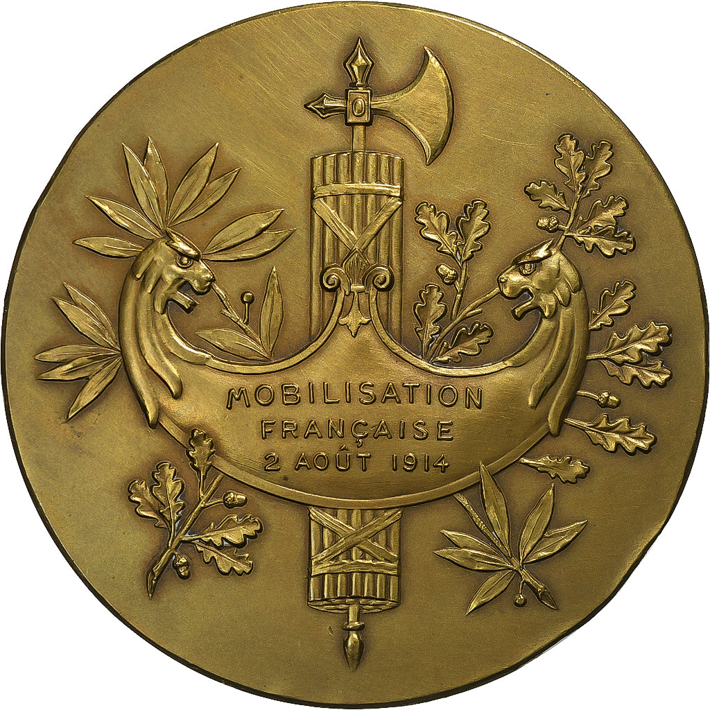 France, Médaille, Appel aux armes, Mobilisation Française de 1914, 1916