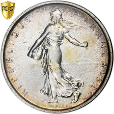 France, 5 Francs, Semeuse, 1966, Paris, Silver, PCGS, MS66