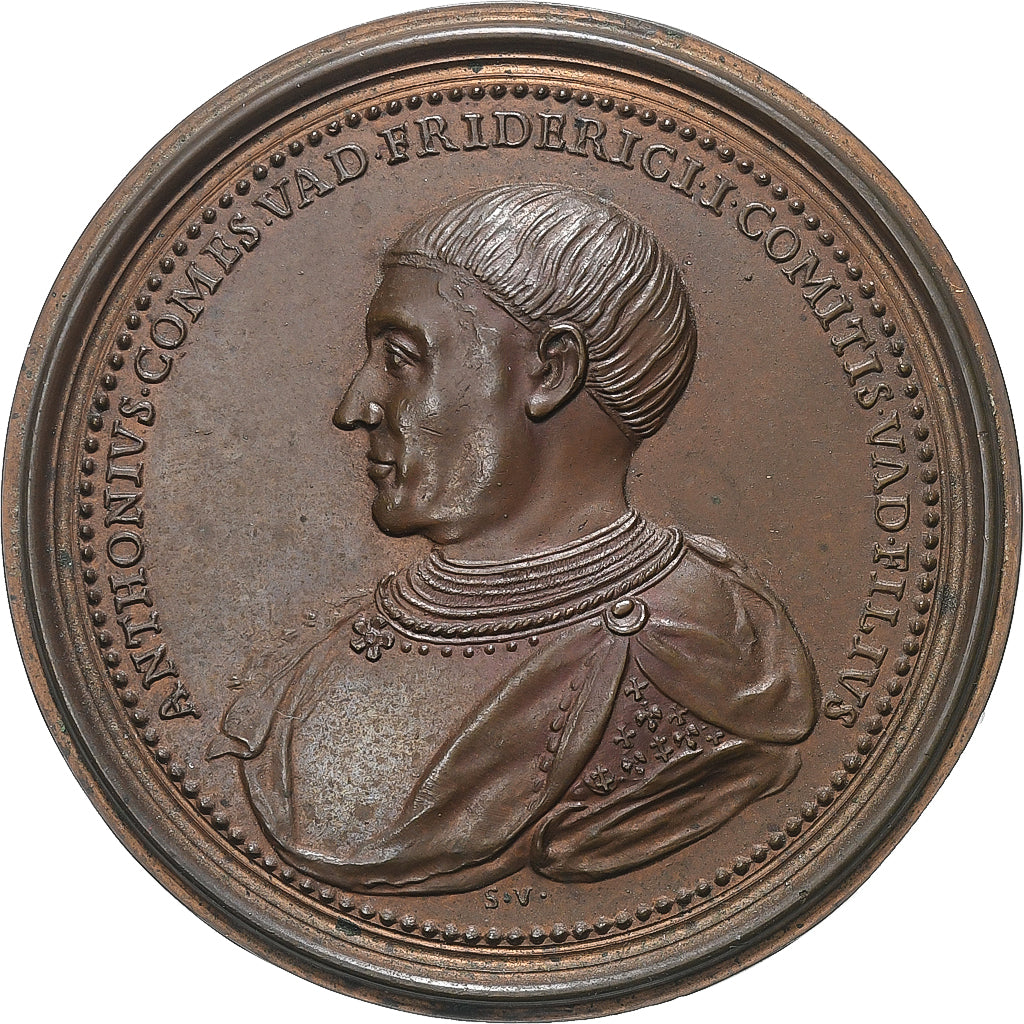 Duchy of Lorraine, Medal, Antoine de Vaudémont & Marie d'Harcourt, 18th