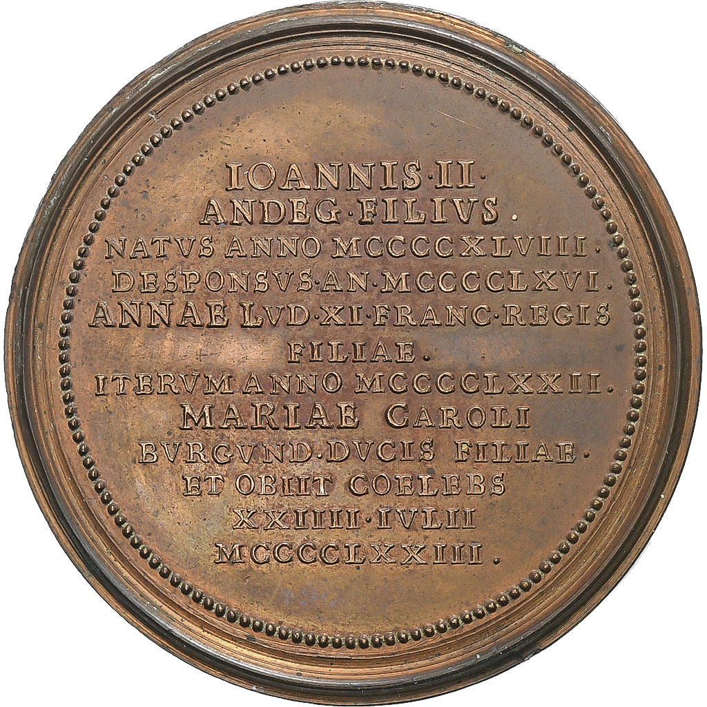 Duchy of Lorraine, medaglia, Nicholas I of Lorraine-Anjou, 18th century, Bronzo