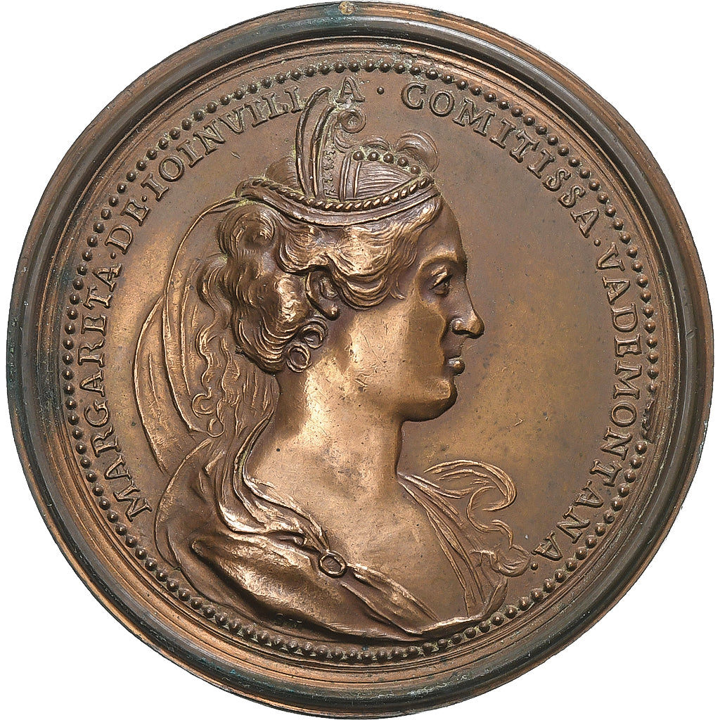 Duché de Lorraine, Médaille, Ferry Ier & Marguerite, 18ème siècle, Bronze