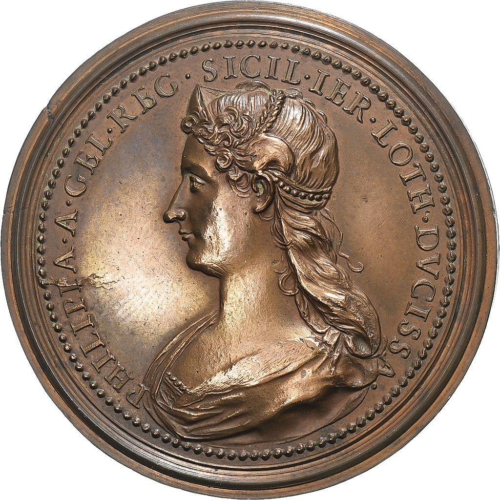 Duchy of Lorraine, medaglia, René II of Lorraine & Philippa of Guelders, 18th
