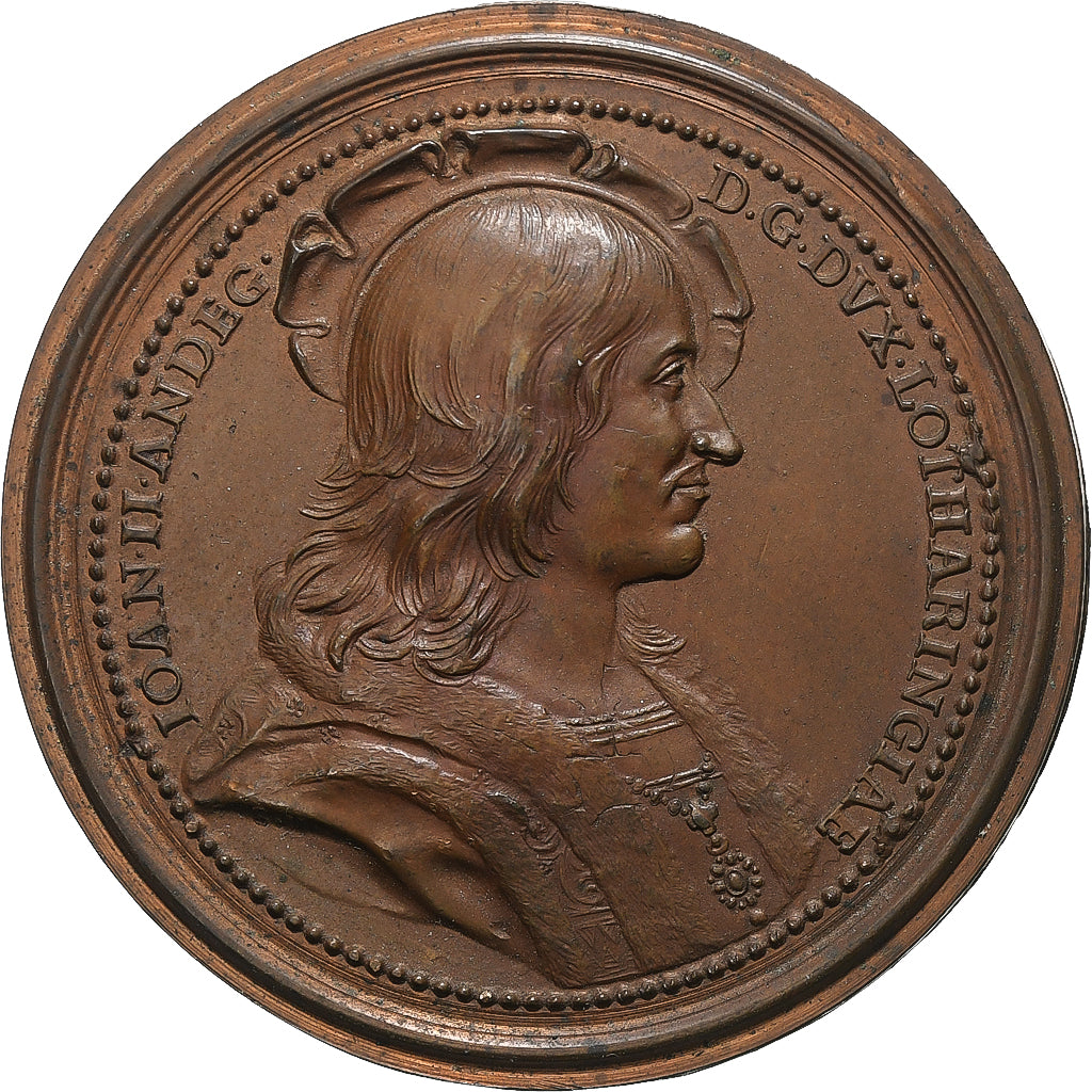 Duchy of Lorraine, medaglia, John II of Lorraine-Anjou & Marie de Bourbon, 18th