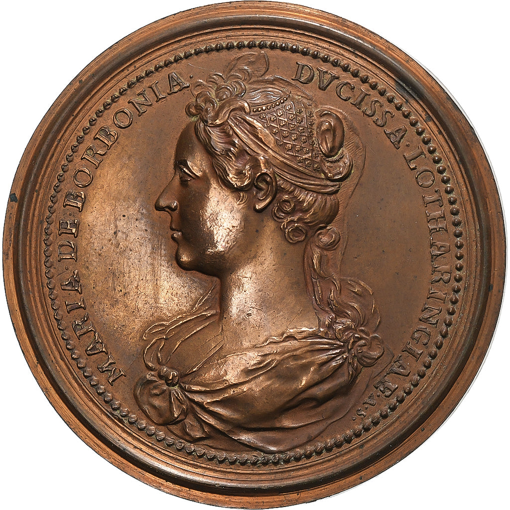 Duchy of Lorraine, medaglia, John II of Lorraine-Anjou & Marie de Bourbon, 18th