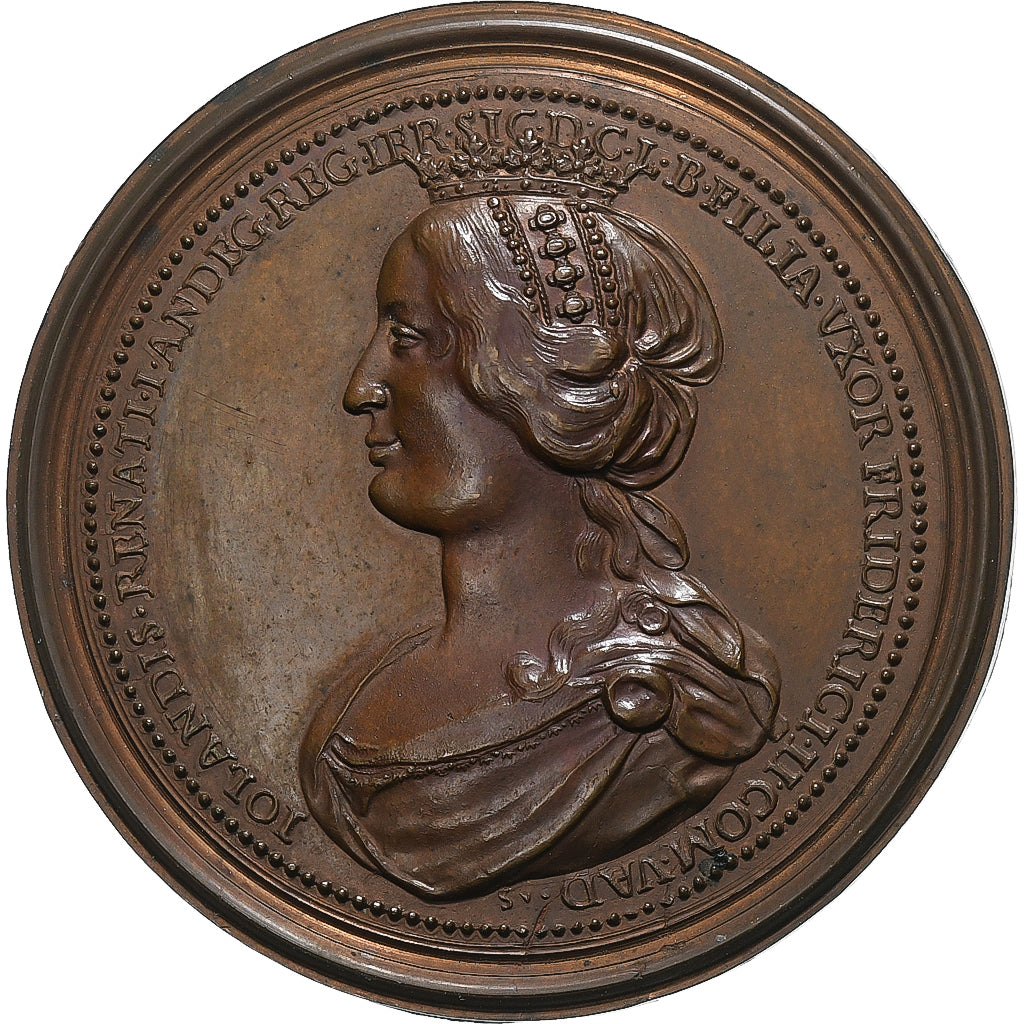 Duchy of Lorraine, medalla, Frederick II of Vaudémont & Yolande of Lorraine
