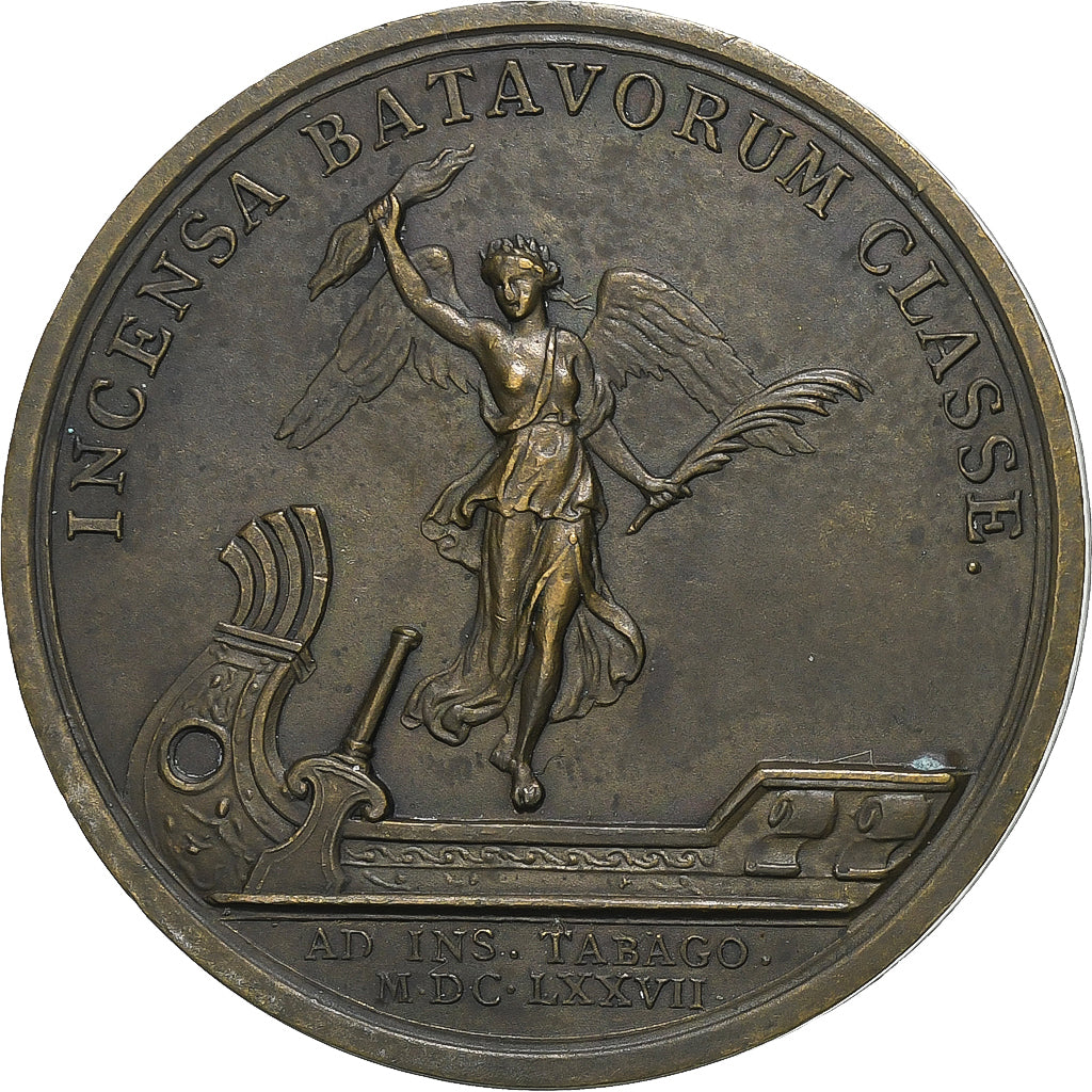 France, Medal, Louis XIV, Combat Naval et Victoire de Tabago, n.d. (1677)