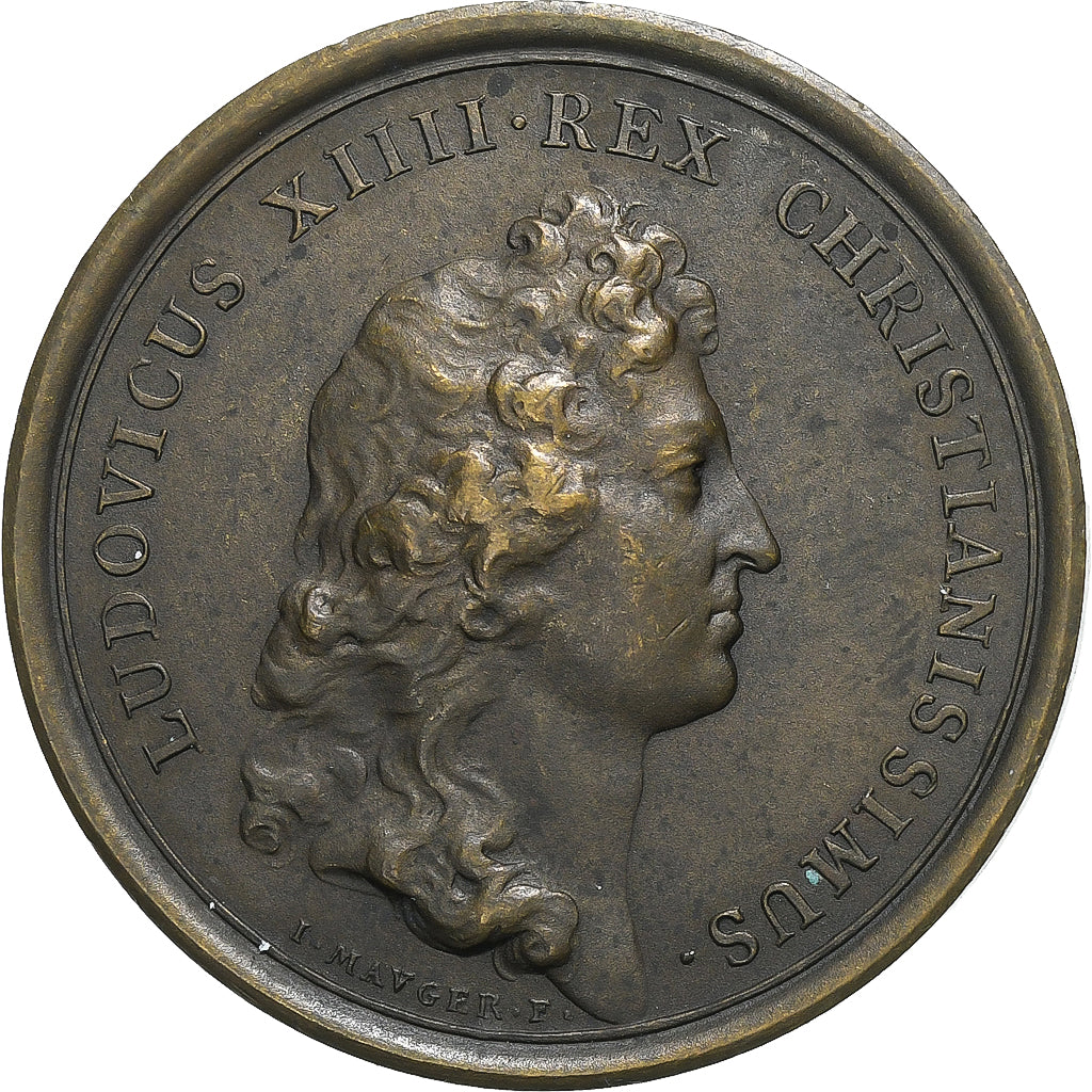 Francia, medalla, Louis XIV, Indies Company, n.d. (1664), Bronce, Mauger