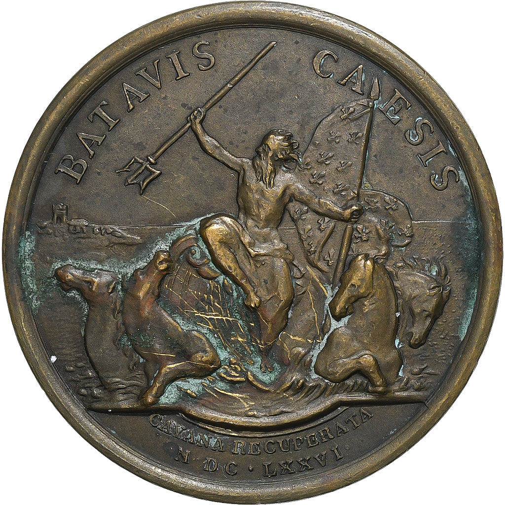 France, Medal, Louis XIV, Reprise de l'Île de Cayenne, n.d. (1676), Bronze