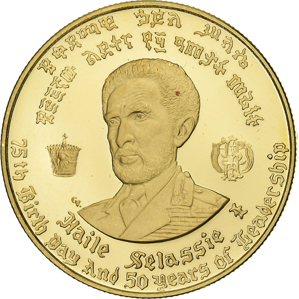 Ethiopia, Haile Selassie I, 20 Dollars, 1966, Addis-Abeba, Proof, Gold, MS(63)