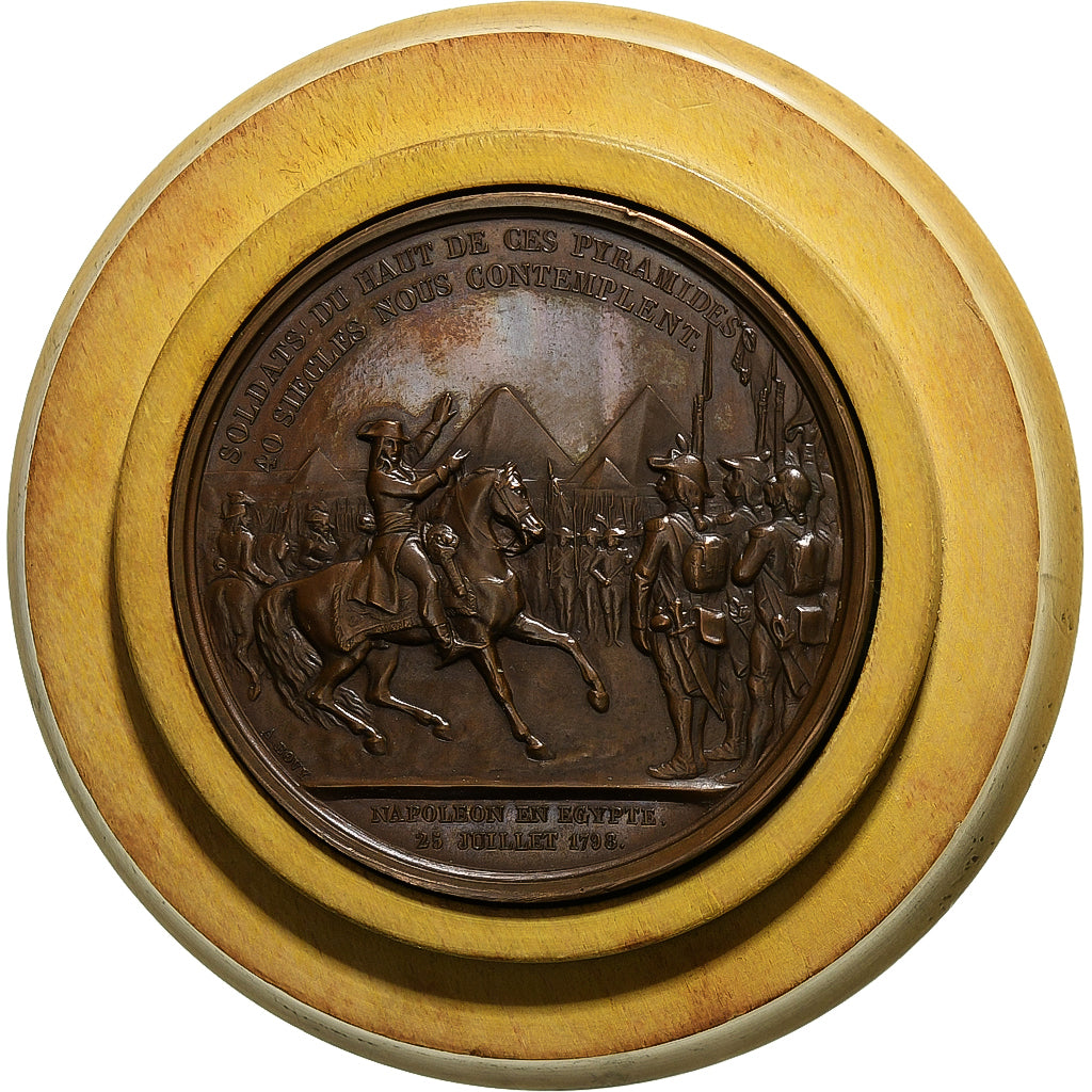 France, Medal, Napoléon Bonaparte, Campagne d'Égypte, 1841-1842, Copper, Bovy