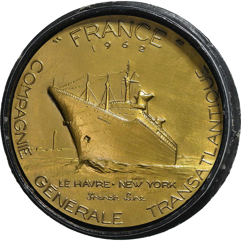 Francia, medaglia, Compagnie Générale Transatlantique, France, 1962, Bronzo