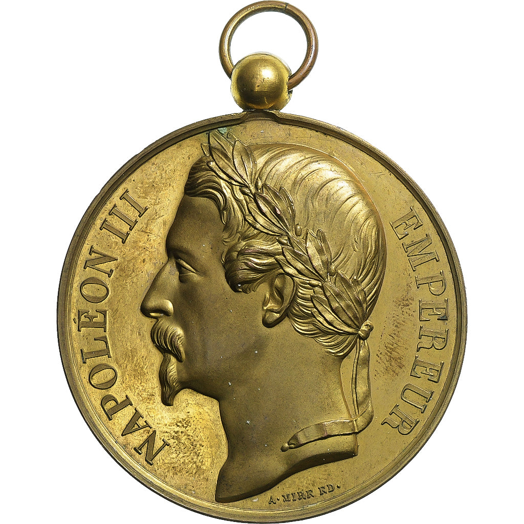 France, Medal, Napoléon III, Hommage aux Ministres, n.d., Copper, Mire, MS(63)