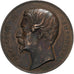 France, Medal, Napoléon III, Asile d'Aliénés, Niort, 1855, Copper, Caqué