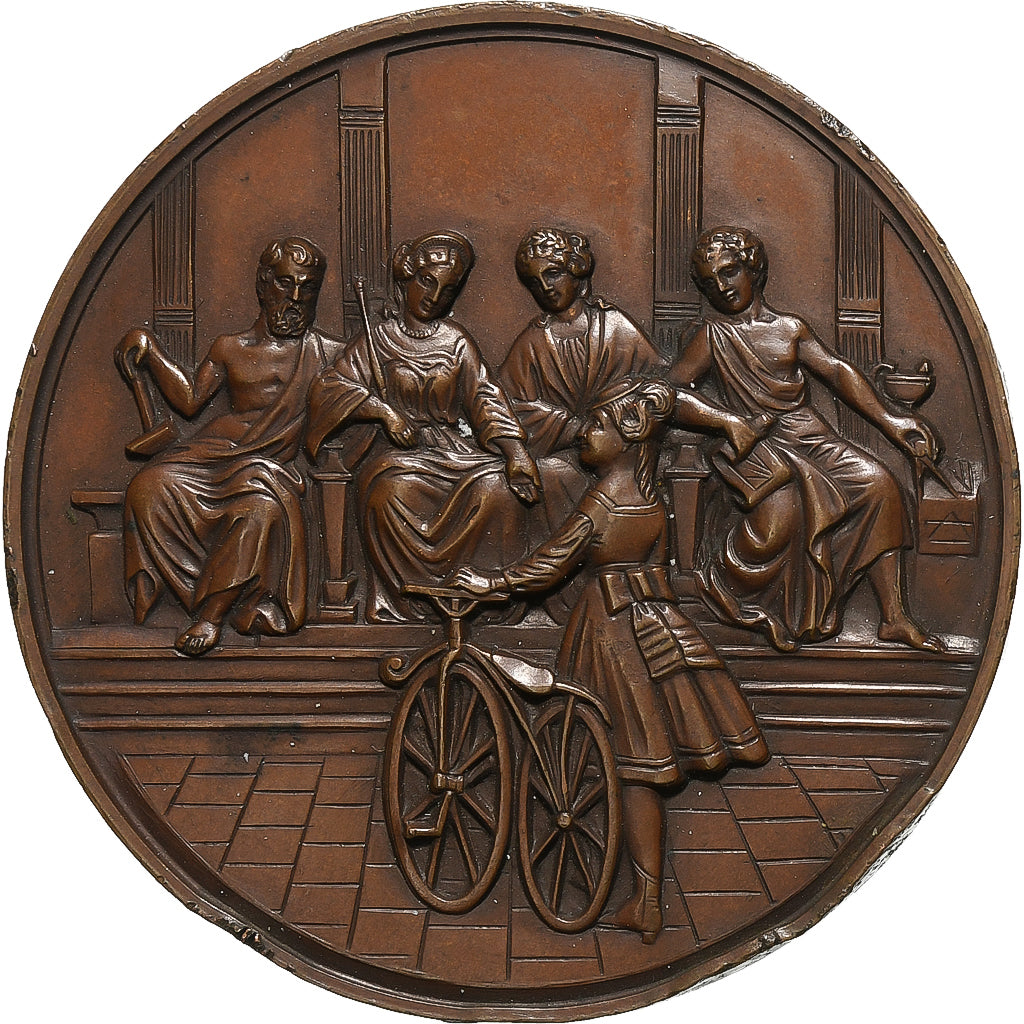 Francia, medaglia, Le Vélocipède, Montreuil, 1869, Rame, SPL-
