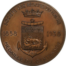 França, medalha, Centenaire de la Société des Régates du Havre, 1938