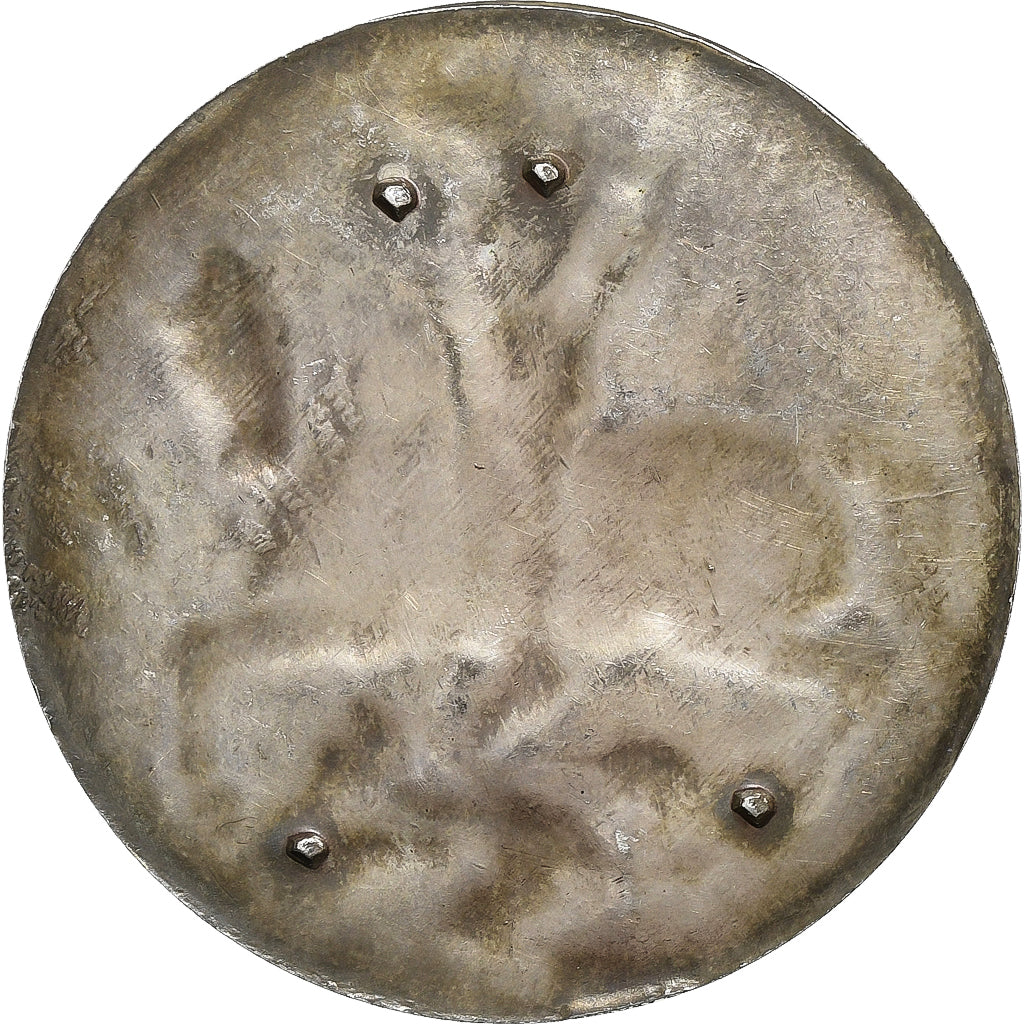 France, Medal, Saint Georges Terrassant le Dragon, Silver, Rivet, Uniface