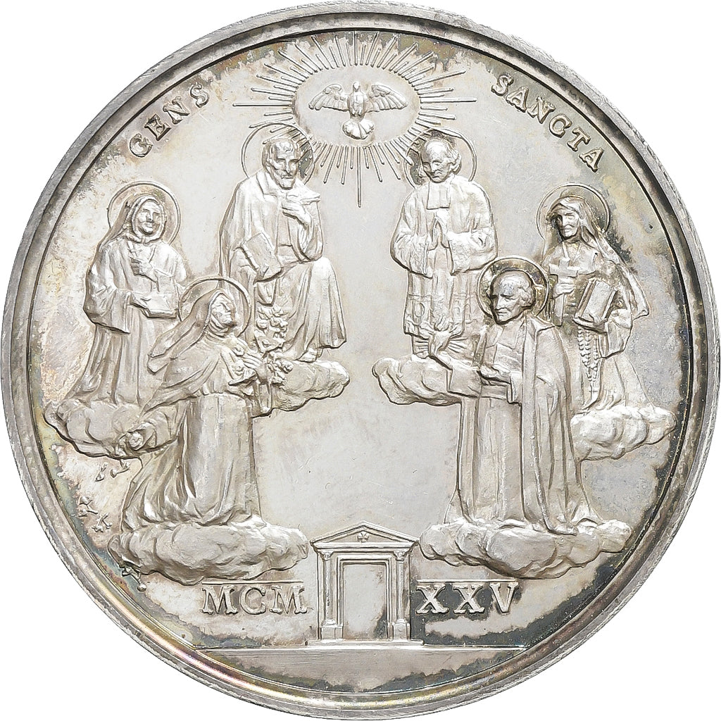 Vatican, Medal, Pius XI, Annual Canonisation, 1925 (Anno IV), Silver, Mistruzzi