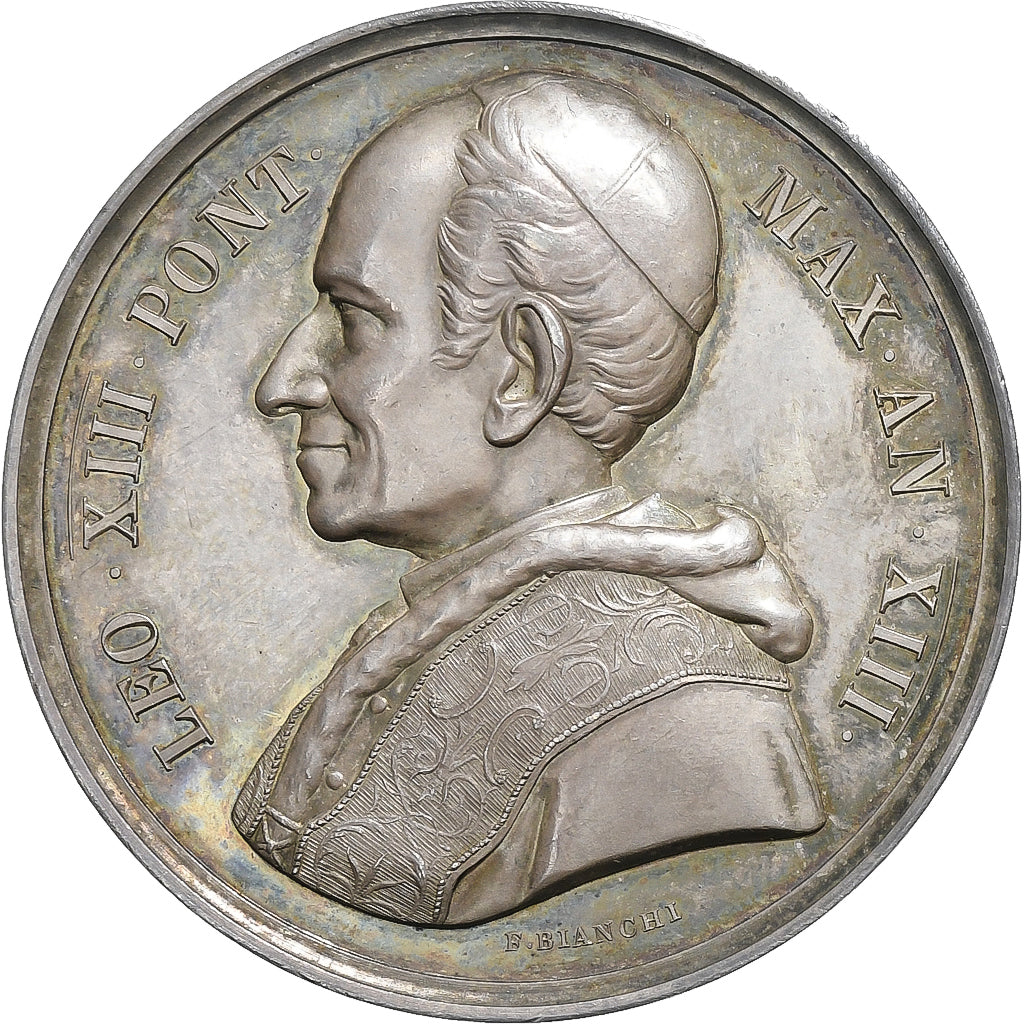 Vatican, Médaille, Léon XIII, 1890 (Anno XIII), Argent, SUP+, Bianchi