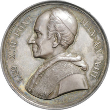 Vatican, Médaille, Léon XIII, 1890 (Anno XIII), Argent, SUP+, Bianchi