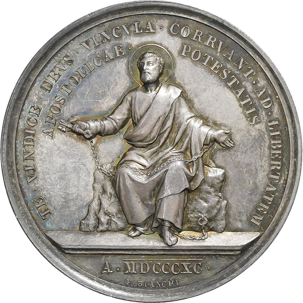 Vatican, Médaille, Léon XIII, 1890 (Anno XIII), Argent, SUP+, Bianchi