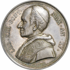 Vaticaan, Medaille, Leo XIII, Rerum Novarum, 1891 (Anno XV), Zilver, Bianchi, PR