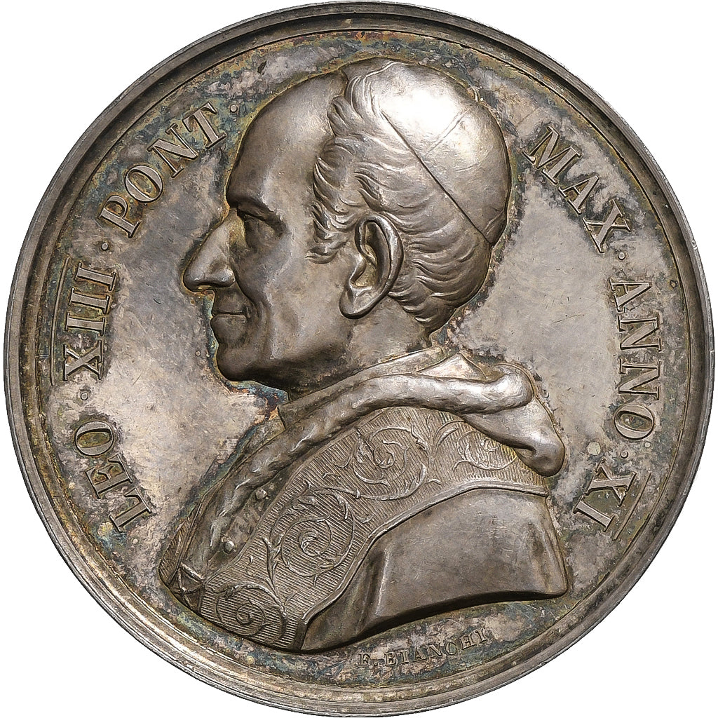 Vaticano, medaglia, Leone XIII, 50th Anniversary of Priesthood, 1888 (Anno XI)