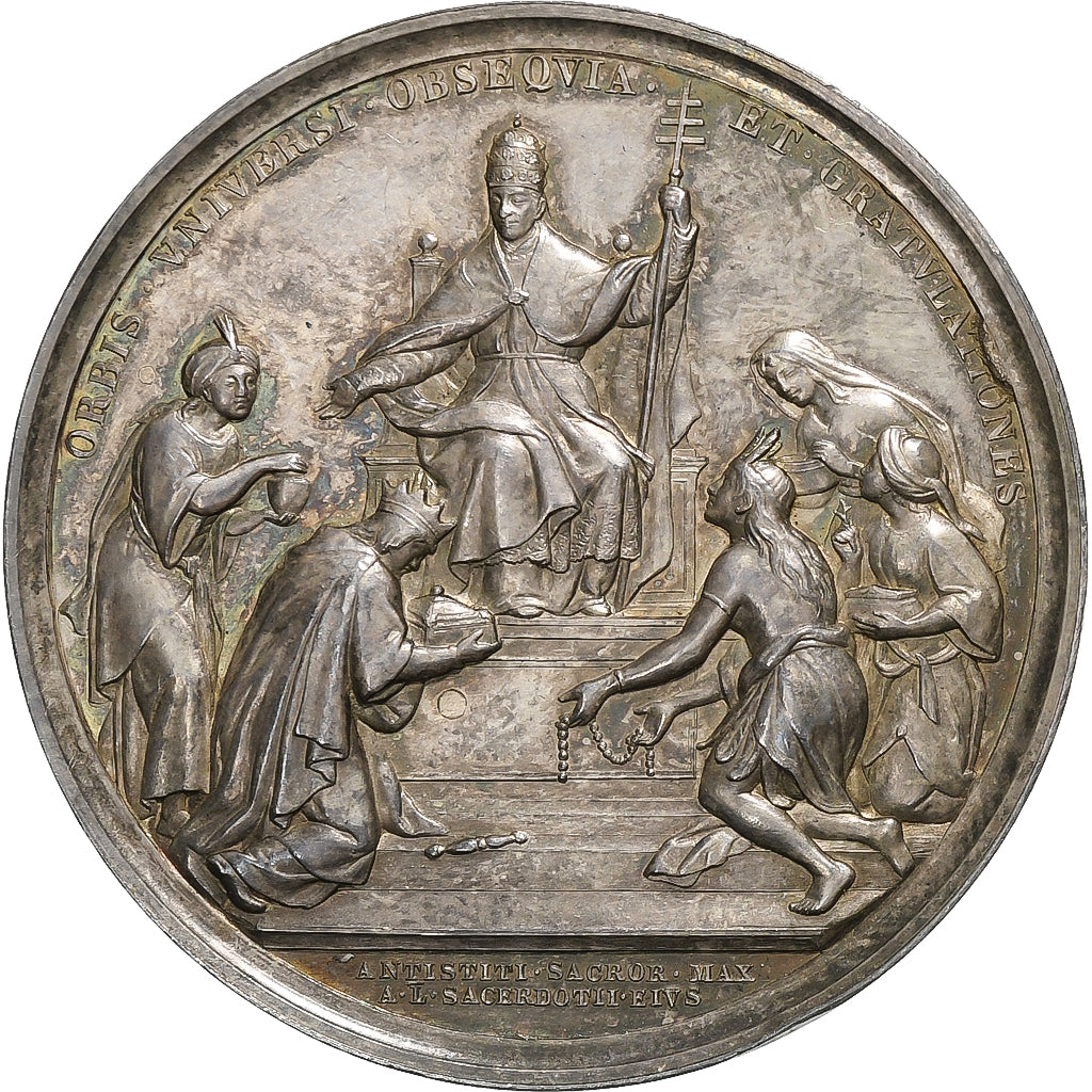Vaticano, medaglia, Leone XIII, 50th Anniversary of Priesthood, 1888 (Anno XI)