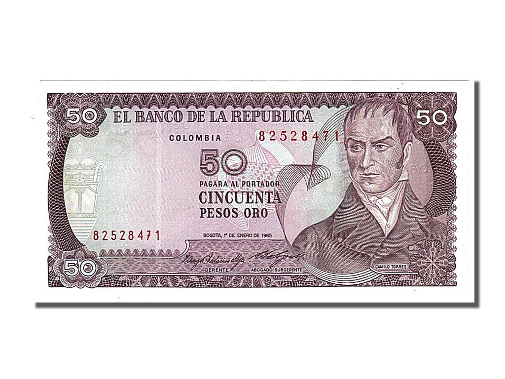 Banknote, Colombia, 50 Pesos Oro, 1985, 1985-01-01, UNC(65-70)