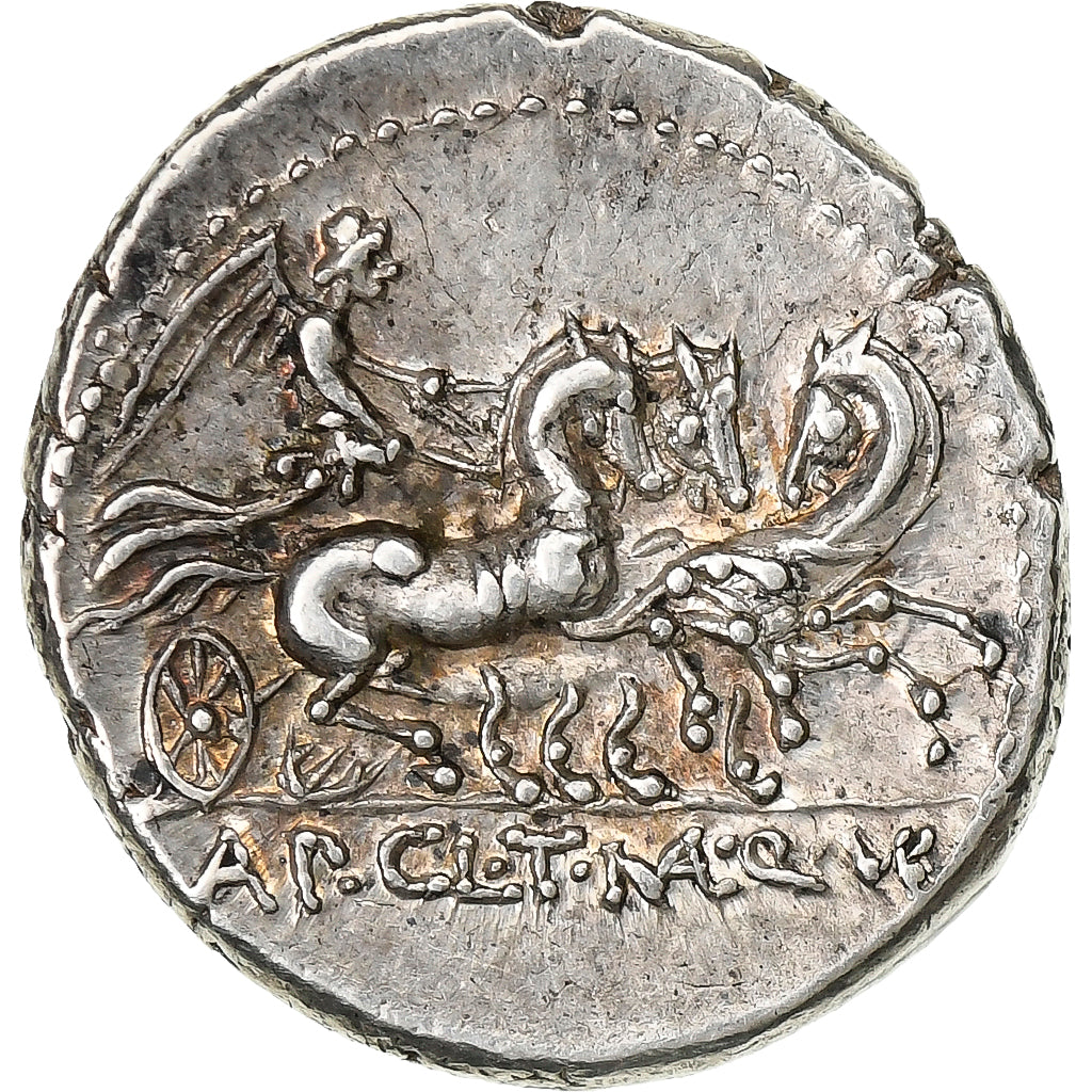 Claudia, Manlia, Urbina, Denarius, 111-110 BC, Rome, Silber, VZ+, Crawford:299/1