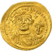 Heraclius, with Heraclius Constantine, Solidus, 613-641, Constantinople, Oro