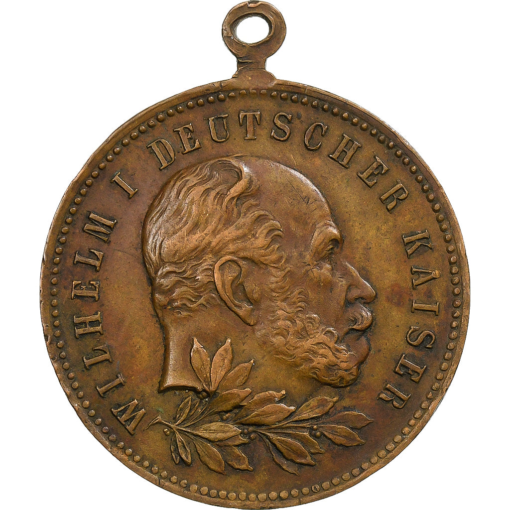 Germany, Medal, Wilhelm II, 100th birthday of the Emperor, 1897, Copper