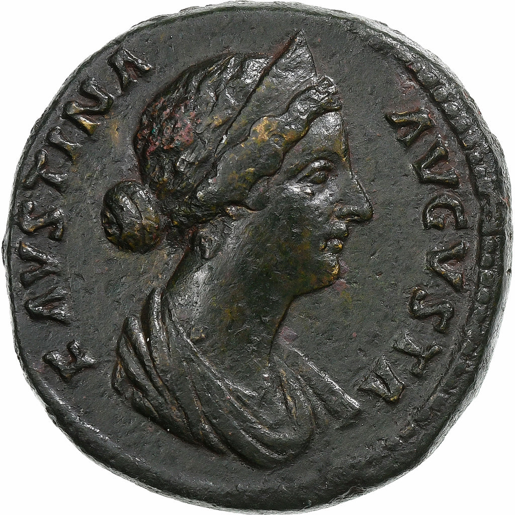 Faustina II, Sestertius, 161-176, Rome, Bronze, EF(40-45), RIC:1668