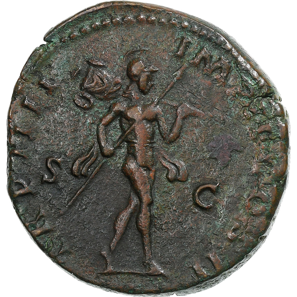 Lucius Verus, Sestertius, 163-164, Rome, Bronze, EF(40-45), RIC:1379