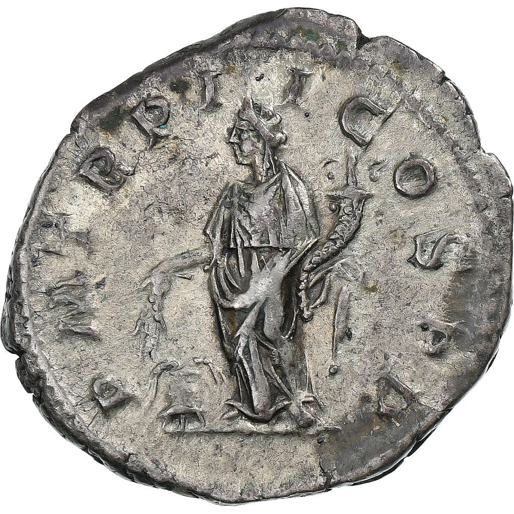 Macrinus, Denarius, 217, Rome, Srebro, AU(50-53), RIC:26