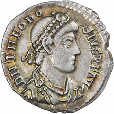 Theodosius I, Siliqua, 378-383, Aquileia, Silver, AU(55-58)